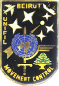  Mouvement Control 4° Mandat  BEIRUT UNIFIL 1979-80  fabrication locale ( Hamadeh)