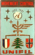 Mouvement Control 6° & 7° Mandat UNIFIL 1980- 81 fabrication locale Hamadeh