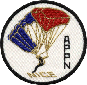 Association  Parachutisme  Police Nationale de NICE Années 1980 