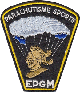 EPGM  Escadron Parachutiste Gendarmerie Mobile  Section Militaire de Parachutisme Sportif  ( S.M.P.S. ) de 1978 à 1983 à MONT de MARSAN 