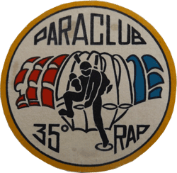 Para club du 35° Rég; Artillerie  Parachutiste Type III  plastifié 
