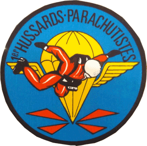 SPS 1° Hussards Parchutistes  dessiné par le MDL RESSEGAIRE  en 1968