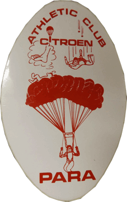 Athlétic Club Citroën Parachutisme  autocolant 