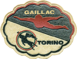 Gaillac Torino réduction tissu "ticket de 5,5 x 4 cm "