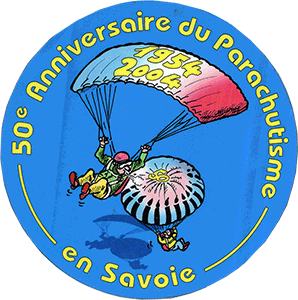 50° Anniversaire du Para Club de Savoie  autocollant 