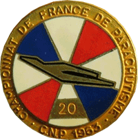Championnats de France Championnat  de France de Parachutisme Biscarrosse  1963  n° 37 