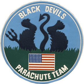 Black Devils Parachute Team   Platstifié