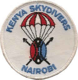 Skydivers Nairobi Kénia fab tissée 